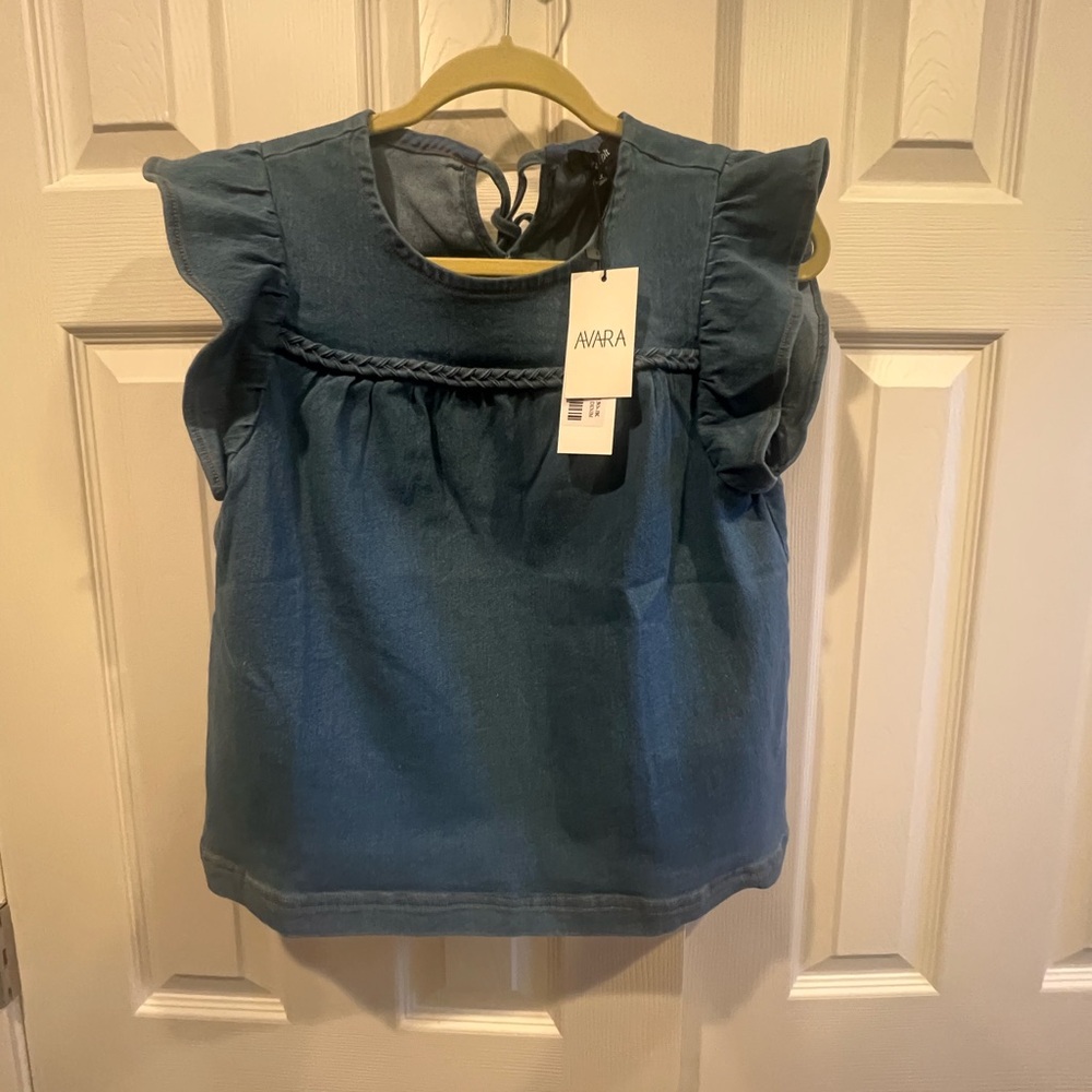 NWT- Denim tie back top - Strut and Bolt Brand - Picture 3 of 9